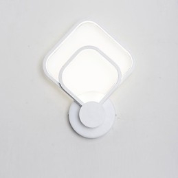 Applique da parete moderna contemporanea finitura pittura con luce ambientale LED integrato 20 W