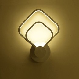 Applique da parete moderna contemporanea finitura pittura con luce ambientale LED integrato 20 W
