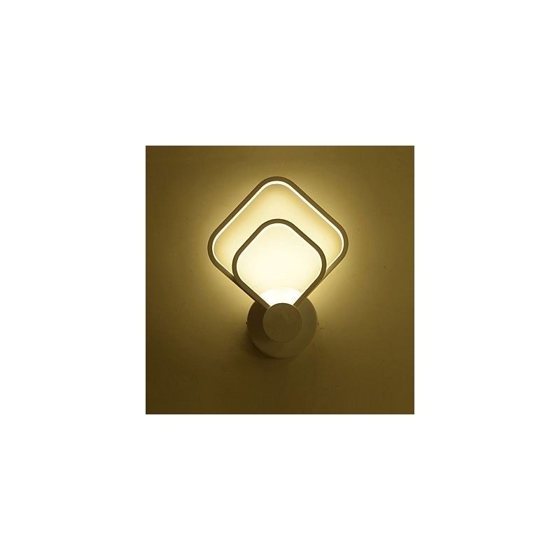 Applique da parete moderna contemporanea finitura pittura con luce ambientale LED integrato 20 W