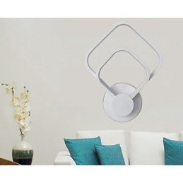 Applique da parete moderna contemporanea finitura pittura con luce ambientale LED integrato 20 W