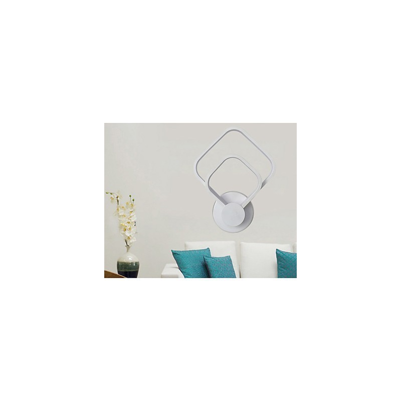 Applique da parete moderna contemporanea finitura pittura con luce ambientale LED integrato 20 W