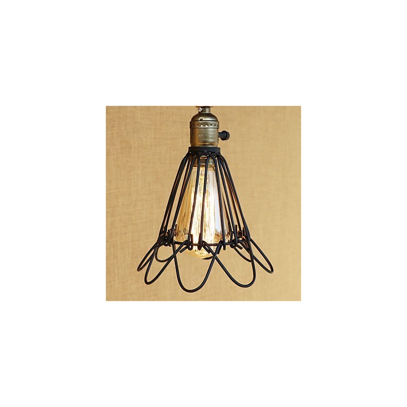 Applique da parete rustica retrò con braccio oscillante, luce ambientale, 1 lampadina E26/E27