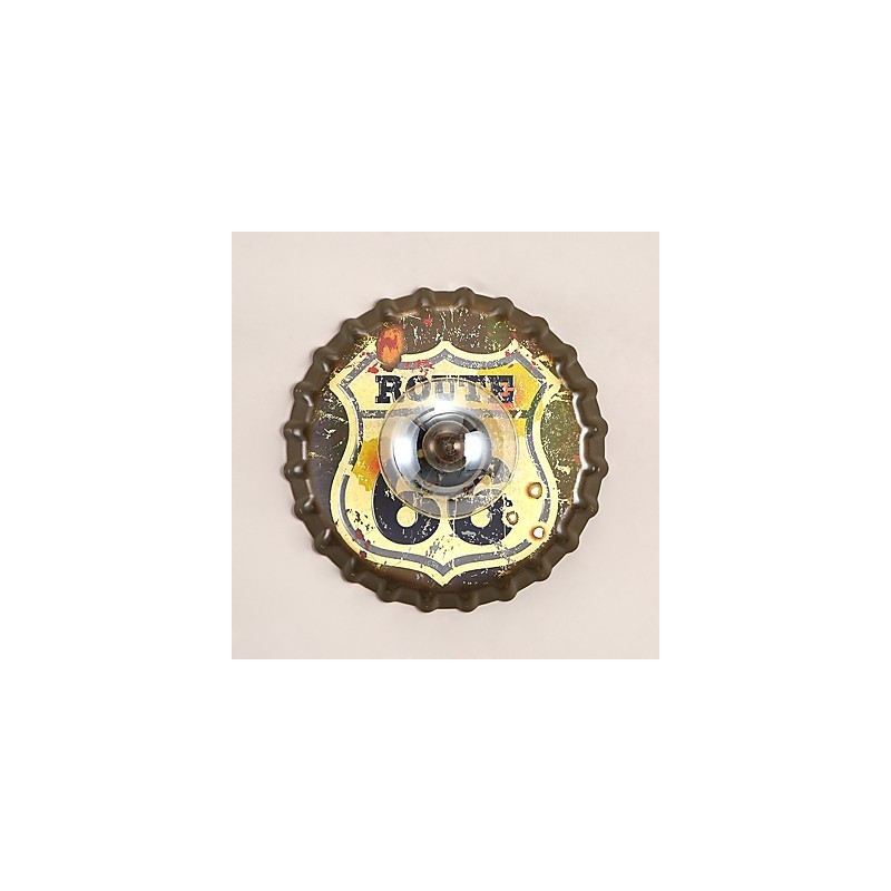 Applique da parete rustica classica Lodge Country con finitura pittura, 31 cm