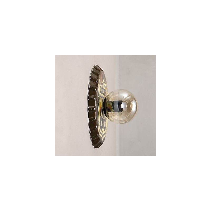 Applique da parete rustica classica Lodge Country con finitura pittura, 31 cm