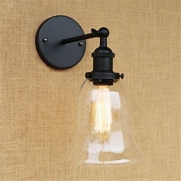 Applique da parete mini retrò con luce ambientale, elettroplaccata, protezione occhi