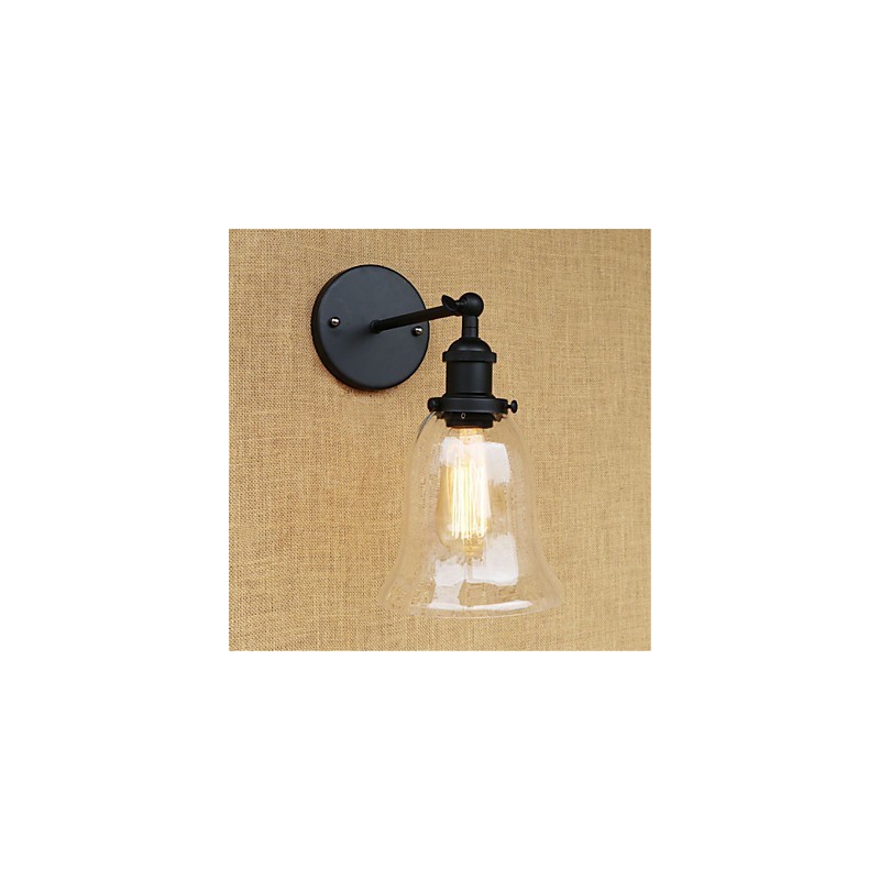 Applique da parete mini retrò con luce ambientale, elettroplaccata, protezione occhi
