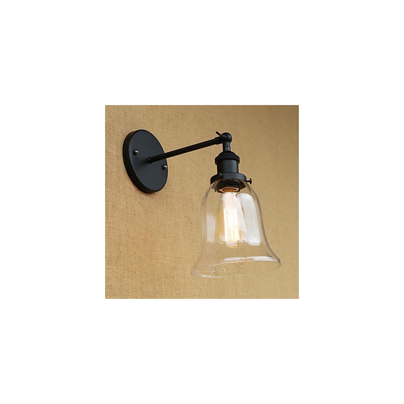 Applique da parete mini retrò con luce ambientale, elettroplaccata, protezione occhi