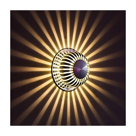Applique da parete moderna in alluminio a filo con LED integrato 10x4x10 cm