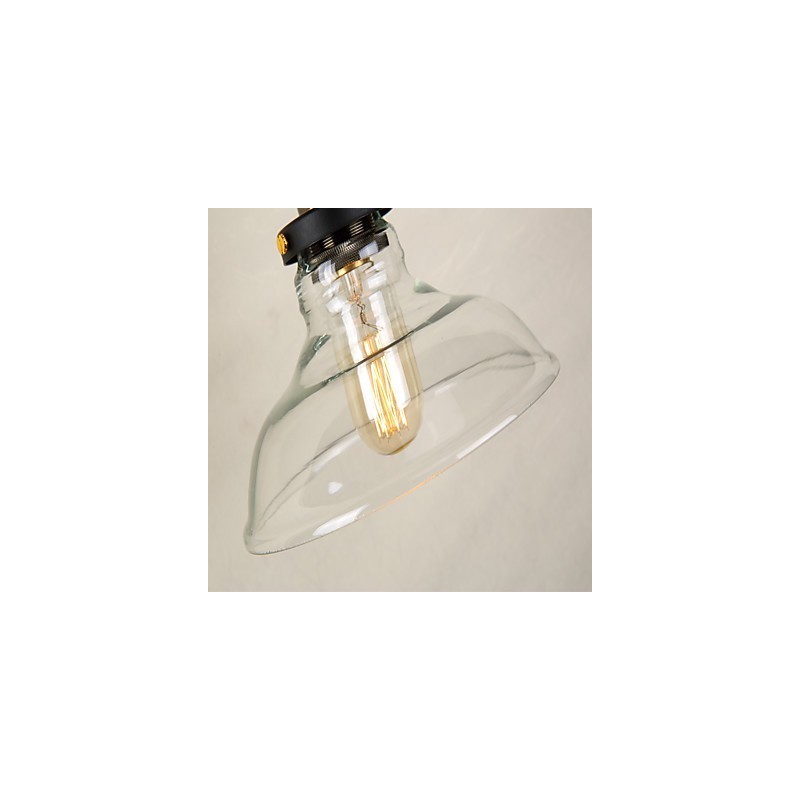 Applique da parete downlight galvanizzata stile rustico classico moderna E27 60W