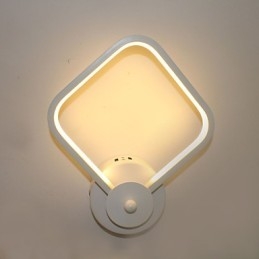 Applique da parete moderna in alluminio con LED integrato, 20 x 8 x 26 cm