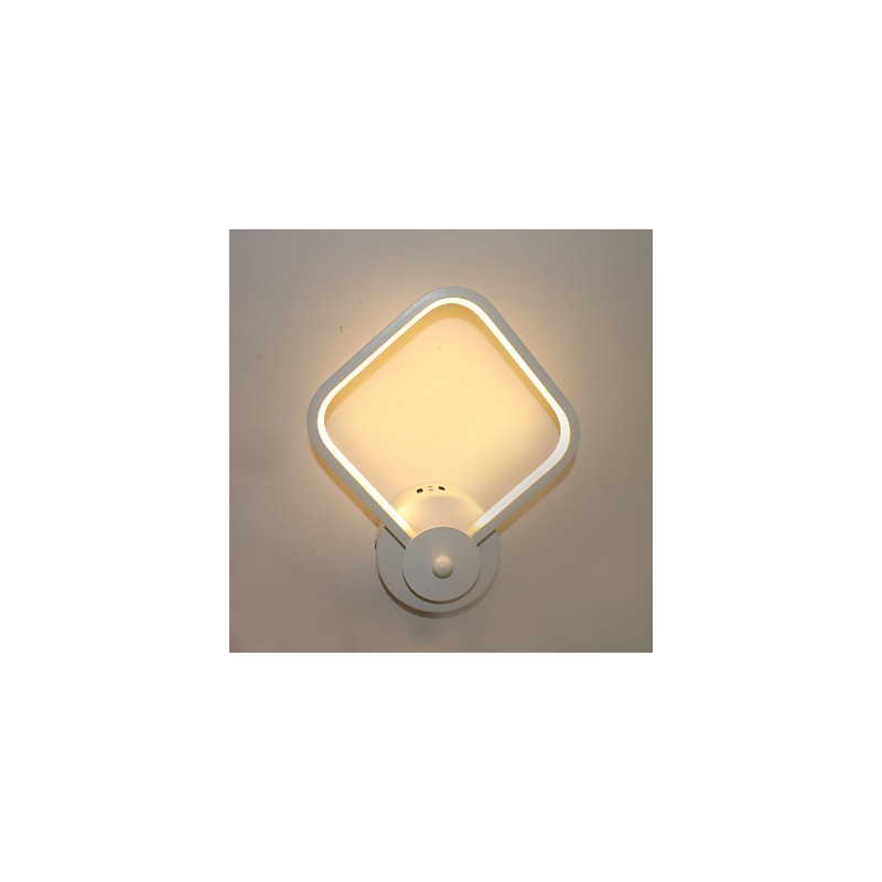 Applique da parete moderna in alluminio con LED integrato, 20 x 8 x 26 cm