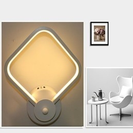 Applique da parete moderna in alluminio con LED integrato, 20 x 8 x 26 cm
