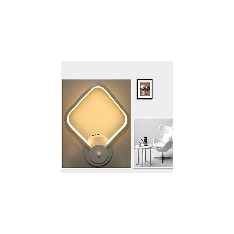 Applique da parete moderna in alluminio con LED integrato, 20 x 8 x 26 cm