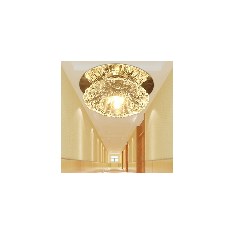 Plafoniera moderna a LED 3 W in cristallo