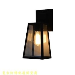 Applique da parete LED in ferro nera con spada laser