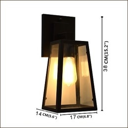 Applique da parete LED in ferro nera con spada laser