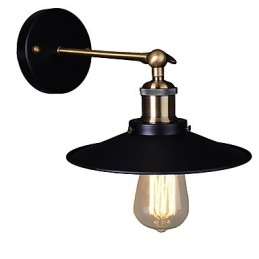 Applique da parete vintage in metallo, 1 lampadina E26/E27, 60 W