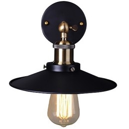 Applique da parete vintage in metallo, 1 lampadina E26/E27, 60 W
