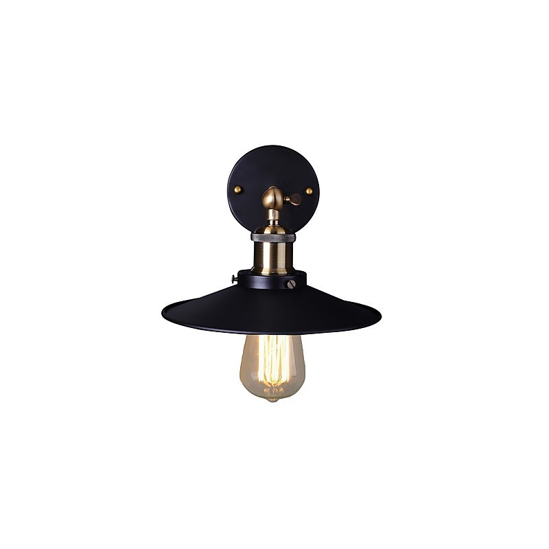 Applique da parete vintage in metallo, 1 lampadina E26/E27, 60 W