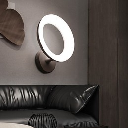 Applique da parete moderna contemporanea mini luce ambientale LED integrato 12 W