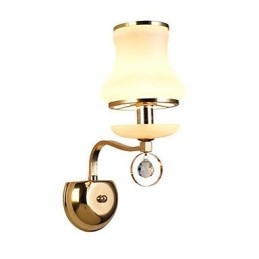 Applique da parete LED moderna con cristallo mini elettroplaccata protezione occhi