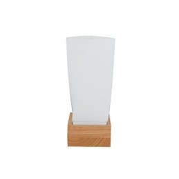 Applique da parete mini in vetro e legno massello E27