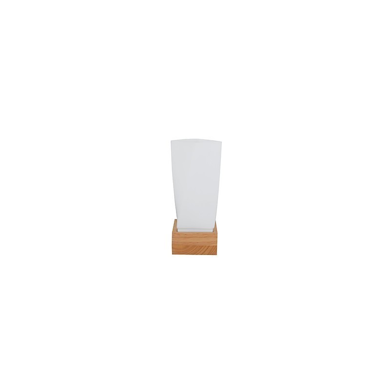 Applique da parete mini in vetro e legno massello E27