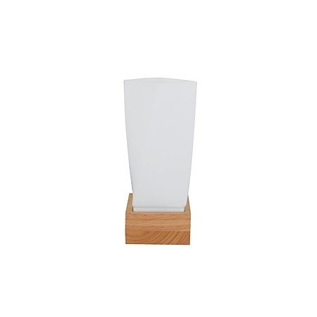 Applique da parete mini in vetro e legno massello E27
