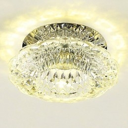 Plafoniera a filo moderna contemporanea mini in cristallo LED