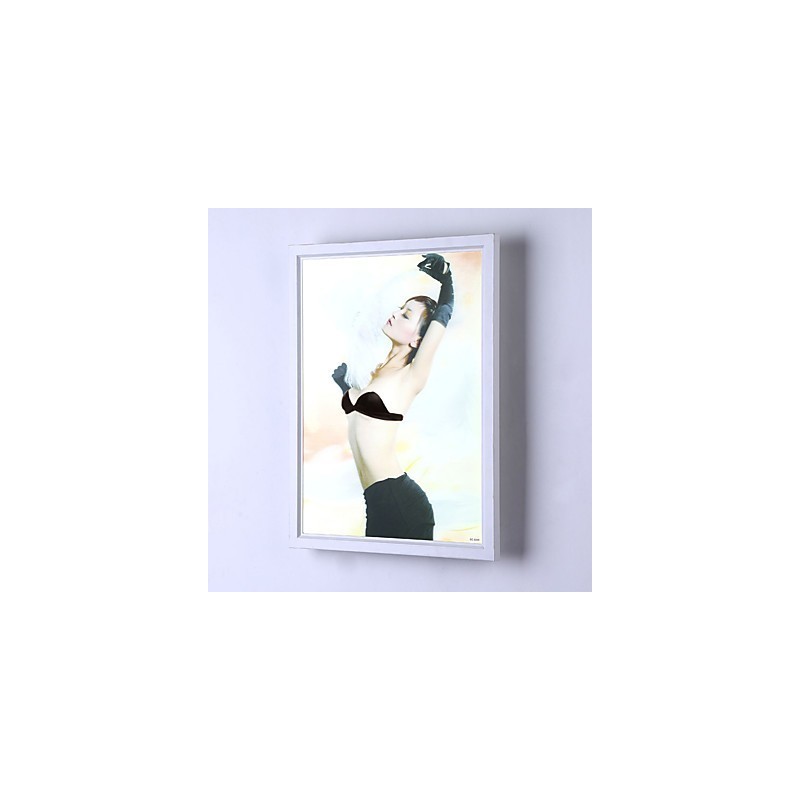 Applique da parete moderna contemporanea con luce ambientale, LED integrato 12 W, 32 x 6 x 42 cm