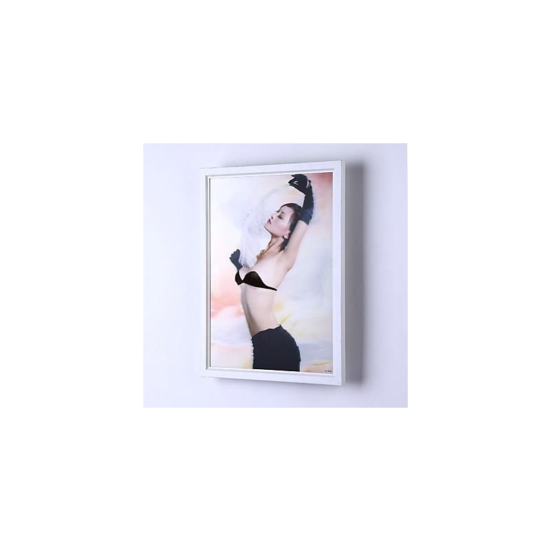 Applique da parete moderna contemporanea con luce ambientale, LED integrato 12 W, 32 x 6 x 42 cm