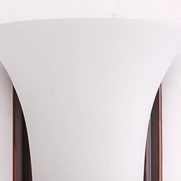 Applique da parete rustica finitura in ossido nero, luce ambientale, 2 lampadine E27