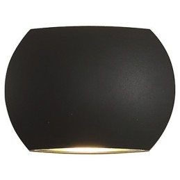 Applique da parete moderna contemporanea finitura ossido nero luce ambientale LED integrato