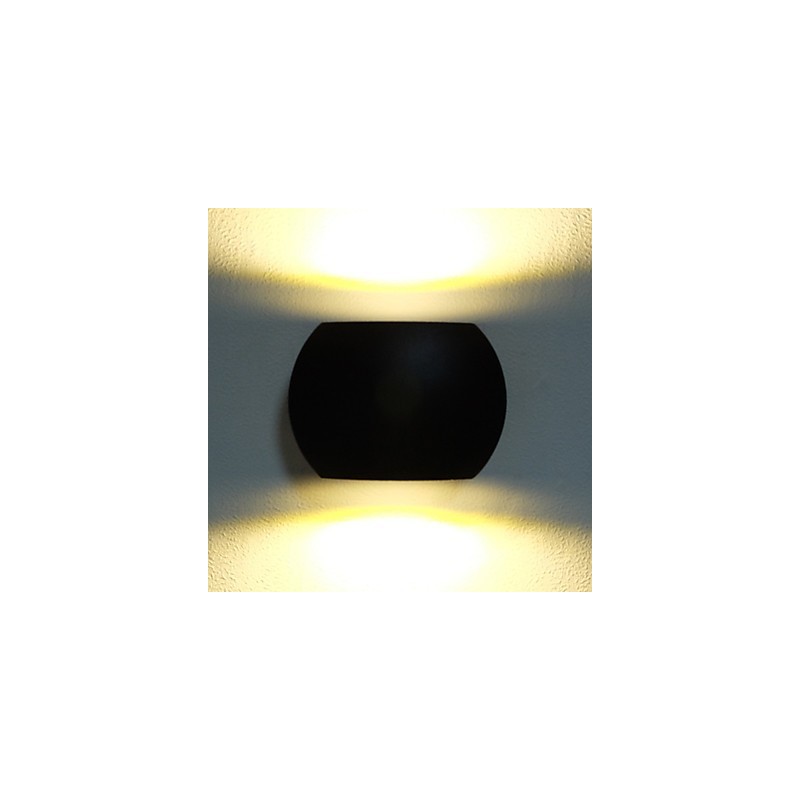 Applique da parete moderna contemporanea finitura ossido nero luce ambientale LED integrato