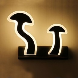 Applique da parete moderna contemporanea con luce ambientale, LED integrato 10 W, 28 x 28 x 8 cm