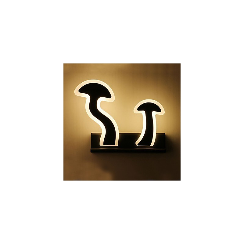 Applique da parete moderna contemporanea con luce ambientale, LED integrato 10 W, 28 x 28 x 8 cm