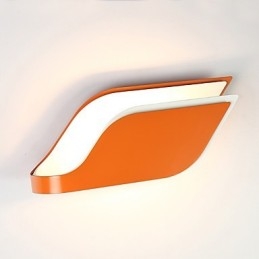 Applique da parete moderna contemporanea con LED integrato 9 W finitura galvanosteggiata