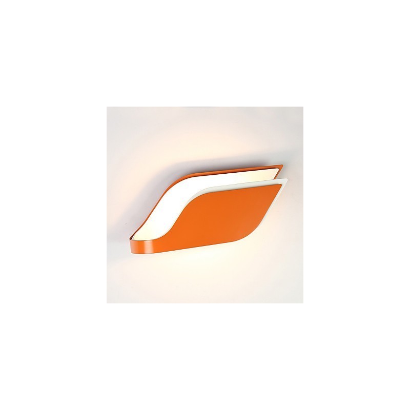 Applique da parete moderna contemporanea con LED integrato 9 W finitura galvanosteggiata