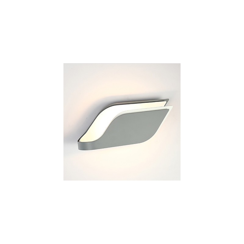 Applique da parete moderna contemporanea con LED integrato 9 W finitura galvanosteggiata