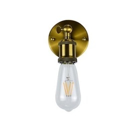 Applique da parete in ferro retrò vintage, lampada da parete rustica E27 4 W