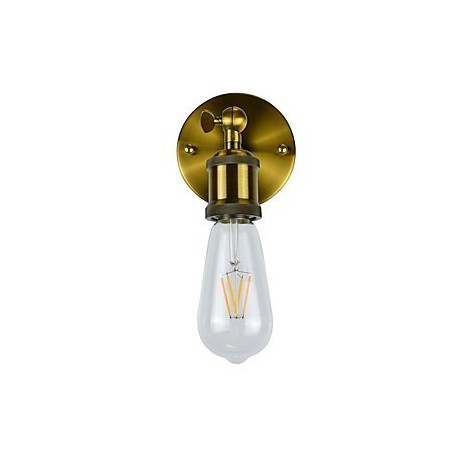 Applique da parete in ferro retrò vintage, lampada da parete rustica E27 4 W