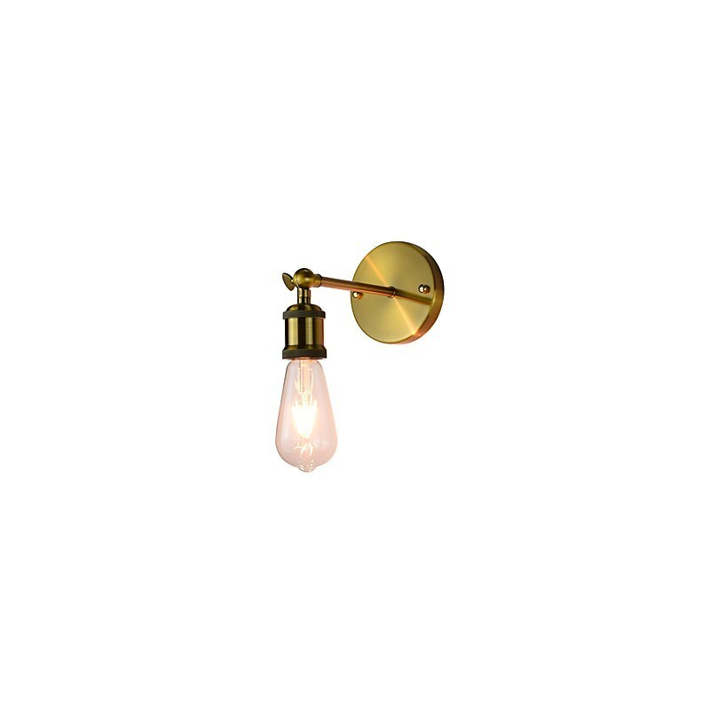 Applique da parete in ferro retrò vintage, lampada da parete rustica E27 4 W
