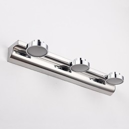 Applique da bagno moderna contemporanea in metallo con LED integrato 9 W 48 x 48 x 5 cm