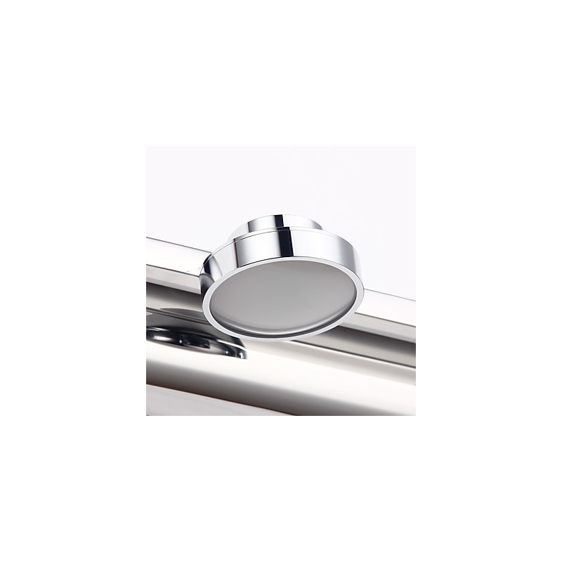 Applique da bagno moderna contemporanea in metallo con LED integrato 9 W 48 x 48 x 5 cm