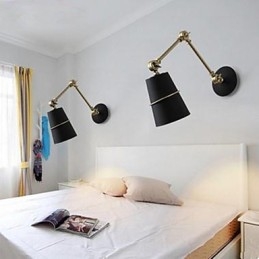 Applique da parete moderna postmoderna semplice in metallo per camera da letto e ufficio