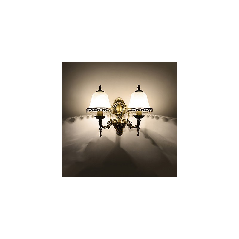 Applique da parete moderna contemporanea finitura pitturata luce ambientale 40 cm 2x E26/E27