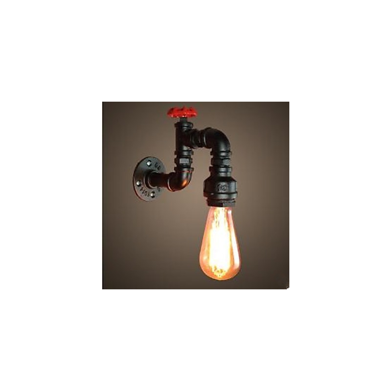 Applique da parete rustica effetto verniciato con luce ambientale