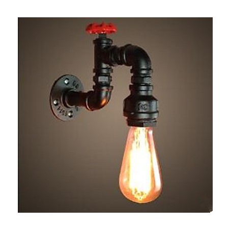 Applique da parete rustica effetto verniciato con luce ambientale