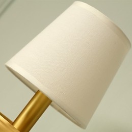 Applique da parete classica paese in ottone, mini uplight, lampadina inclusa