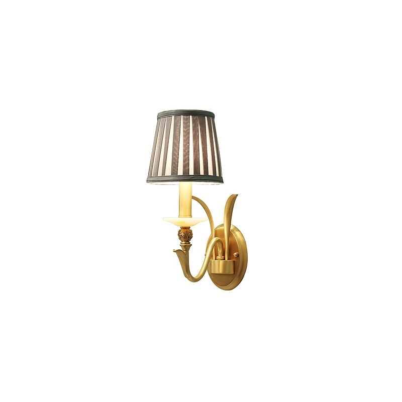 Applique da parete classica tradizionale in ottone, mini, luce verso l'alto